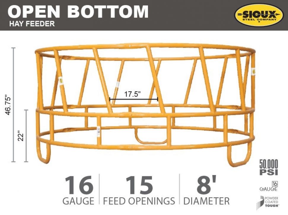 Open Bottom Hay Feeder Features