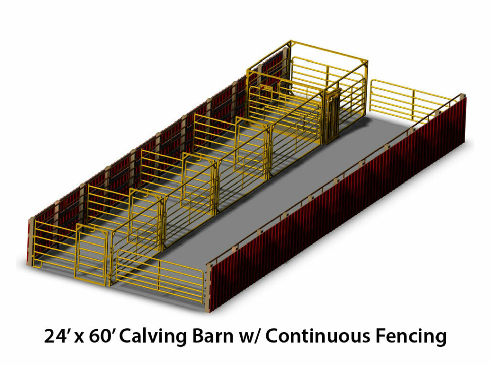 ProTec Calving Barn 24x60 interior