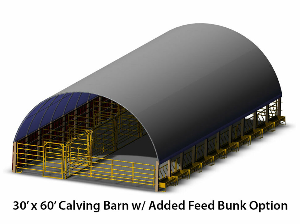 ProTec Calving Barn 30x60 feed bunk option