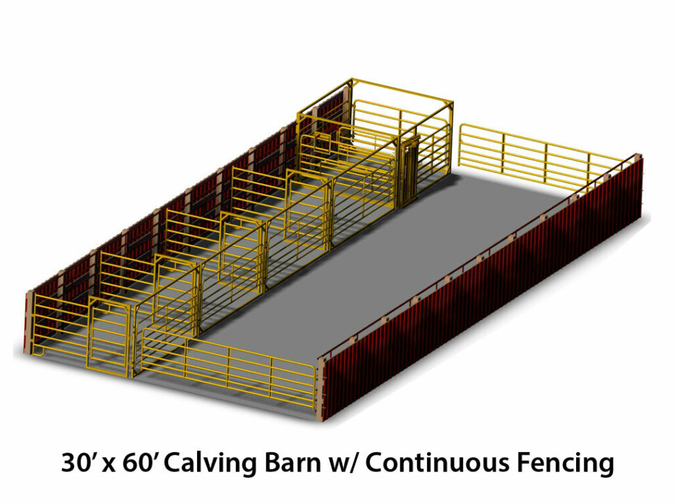 ProTec Calving Barn 30x60 interior